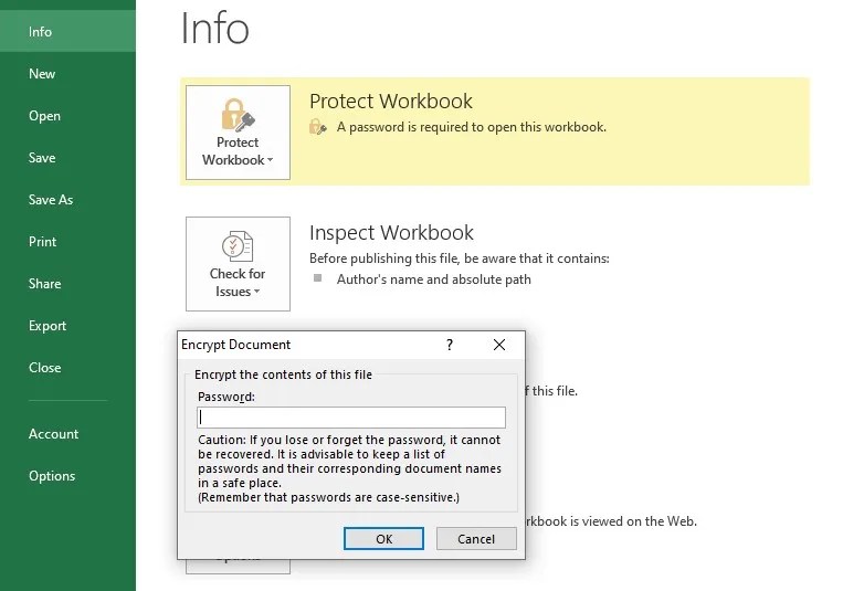 How to Change or Remove the Password of an Encrypted Excel File