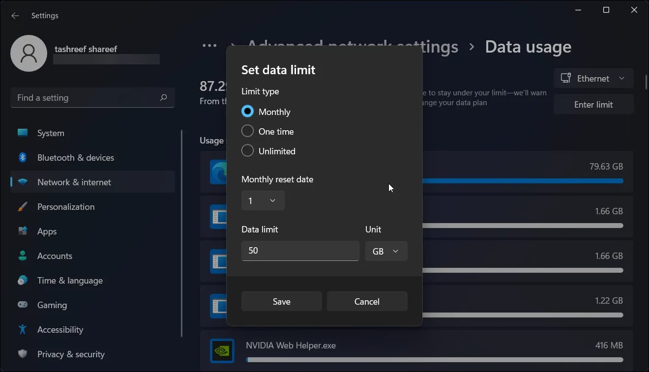 How to Monitor and Set Data Usage Limit in Windows 11
