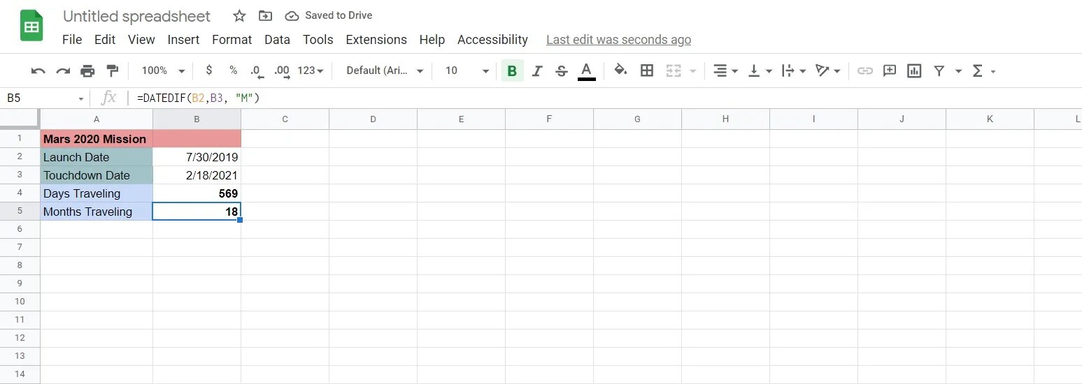 How to Calculate the Difference Between Two Dates in Google Sheets