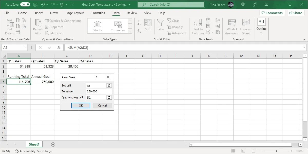 How to Use Excel's Goal Seek and Solver to Solve for Unknown Variables