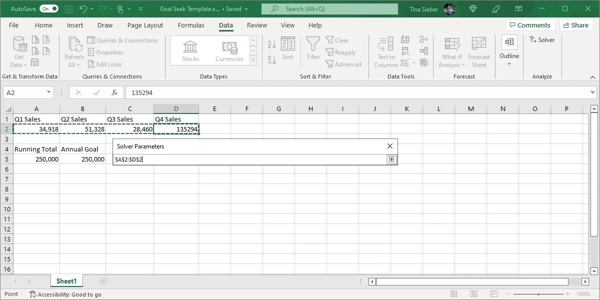 How to Use Excel's Goal Seek and Solver to Solve for Unknown Variables