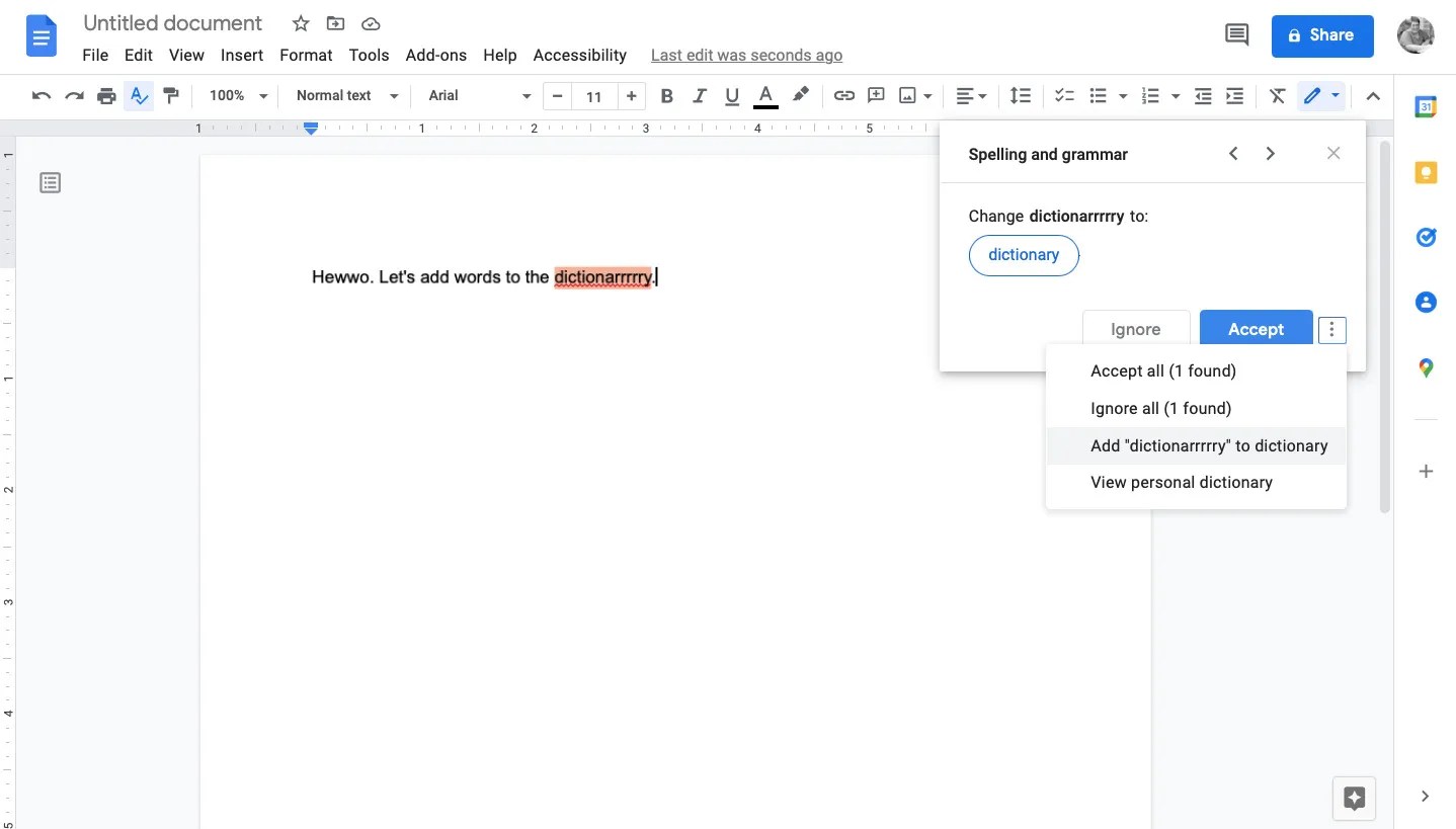 How to Add & Remove Words From Your Google Docs Dictionary