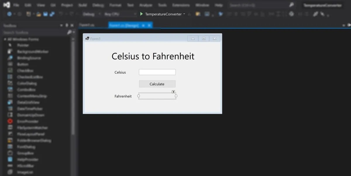 How to Create Your First Windows Forms (Winforms) Application in Visual