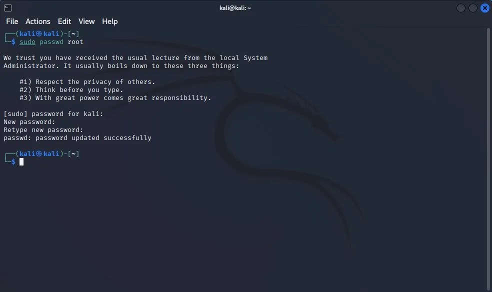 How to Change the Root Password in Kali Linux
