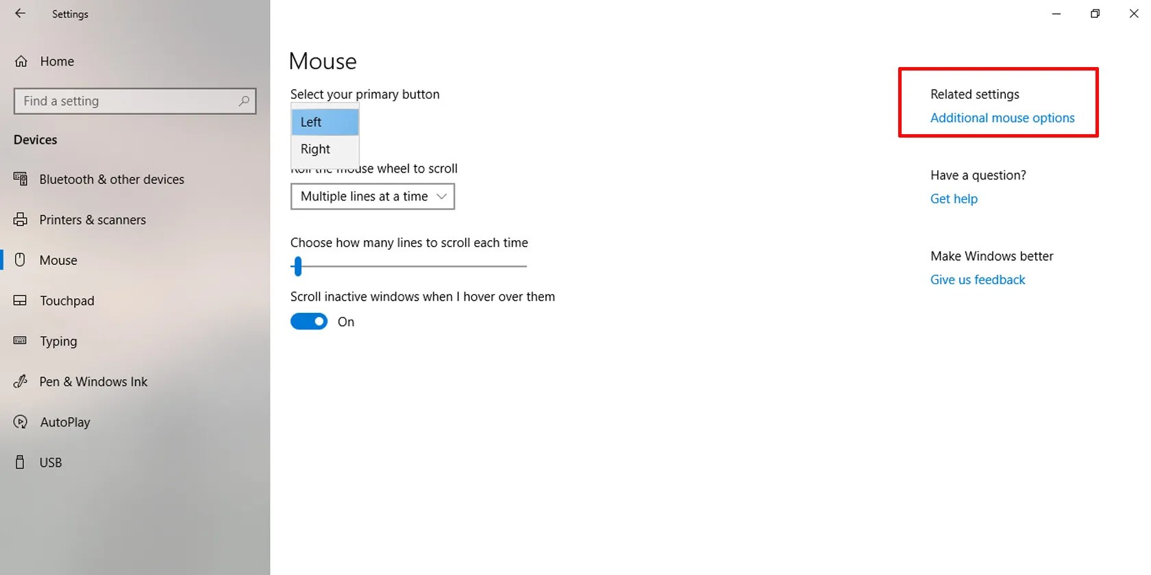 How to Make Your Mouse LeftHanded in Windows 10