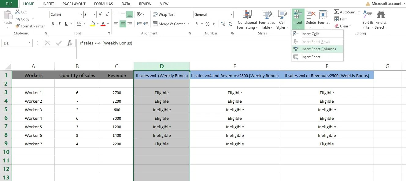 How to Add a Column in Excel (2 Ways)