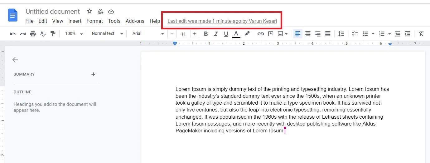 How to See Who Modified Your Shared Google Docs