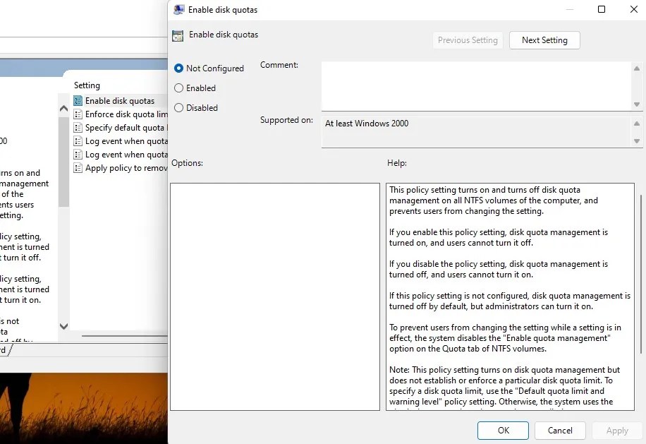 How to Configure Disk Quota on Windows 11