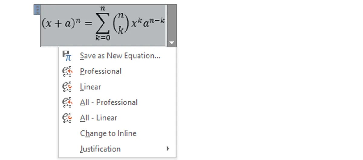 How to Write Math Equations in Office 2016