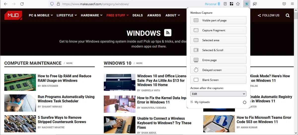 Screen Capturing is Easy with These 4 Firefox Tools