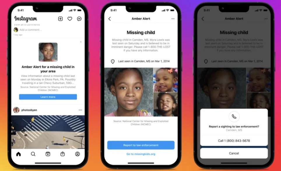 How the New AMBER Alerts on Instagram Will Work