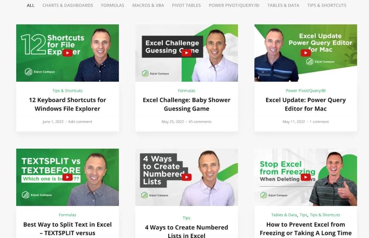 5 Free Excel Training Sites and Courses to a Spreadsheet Master