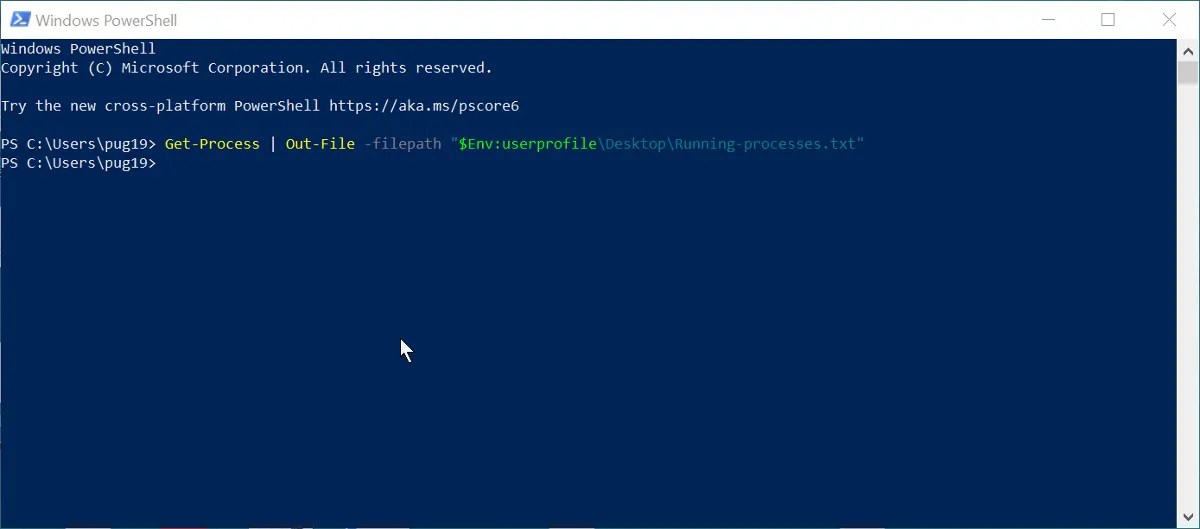 How to Save a List of Running Processes in Windows