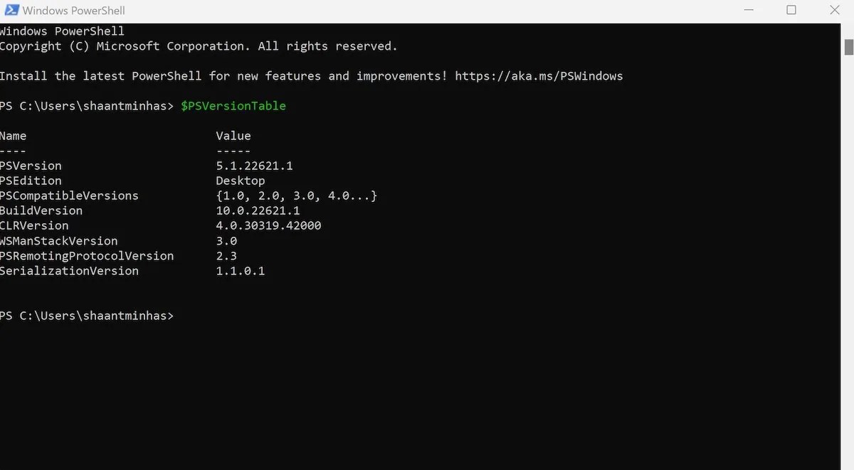 How to Check the PowerShell Version in Windows