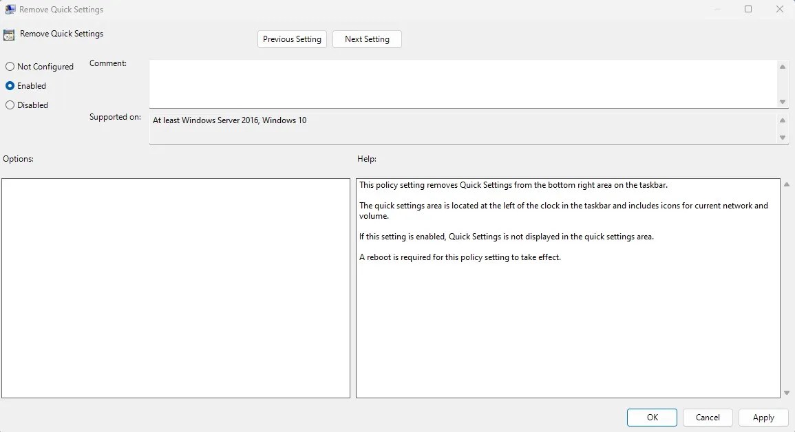 How to Remove Quick Settings on Windows 11