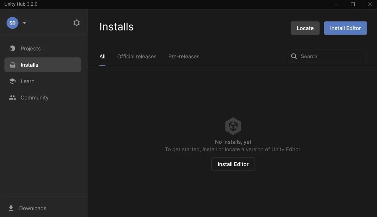如何使用 Unity Hub 管理不同版本的 Unity