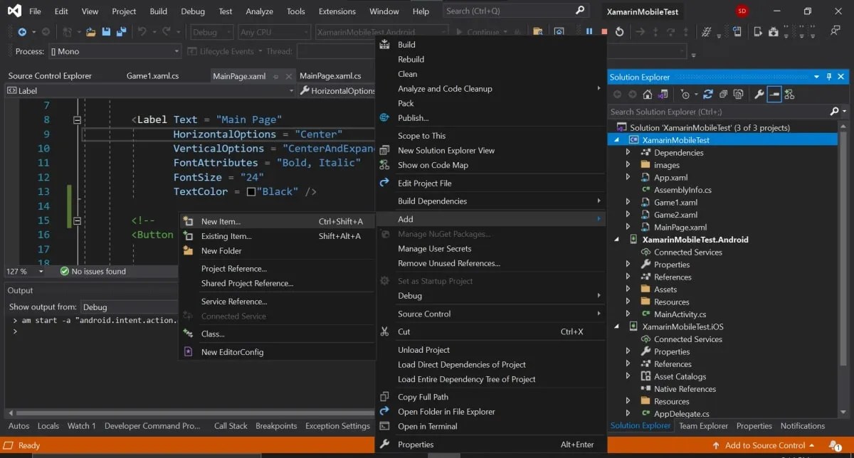 How to Navigate Between Pages in a Xamarin Project