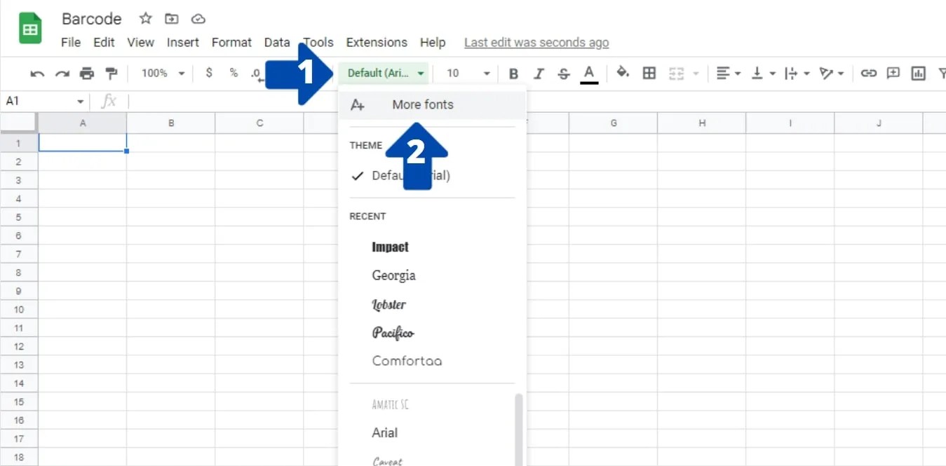 How to Create Barcodes in Google Sheets
