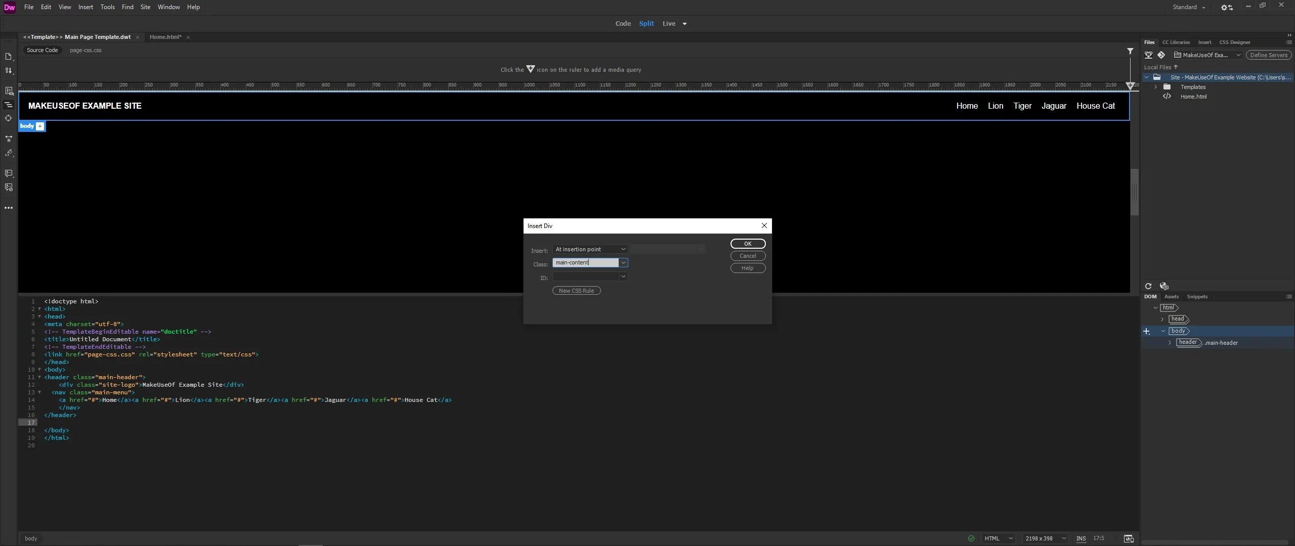 How to Build a site From Scratch With Dreamweaver