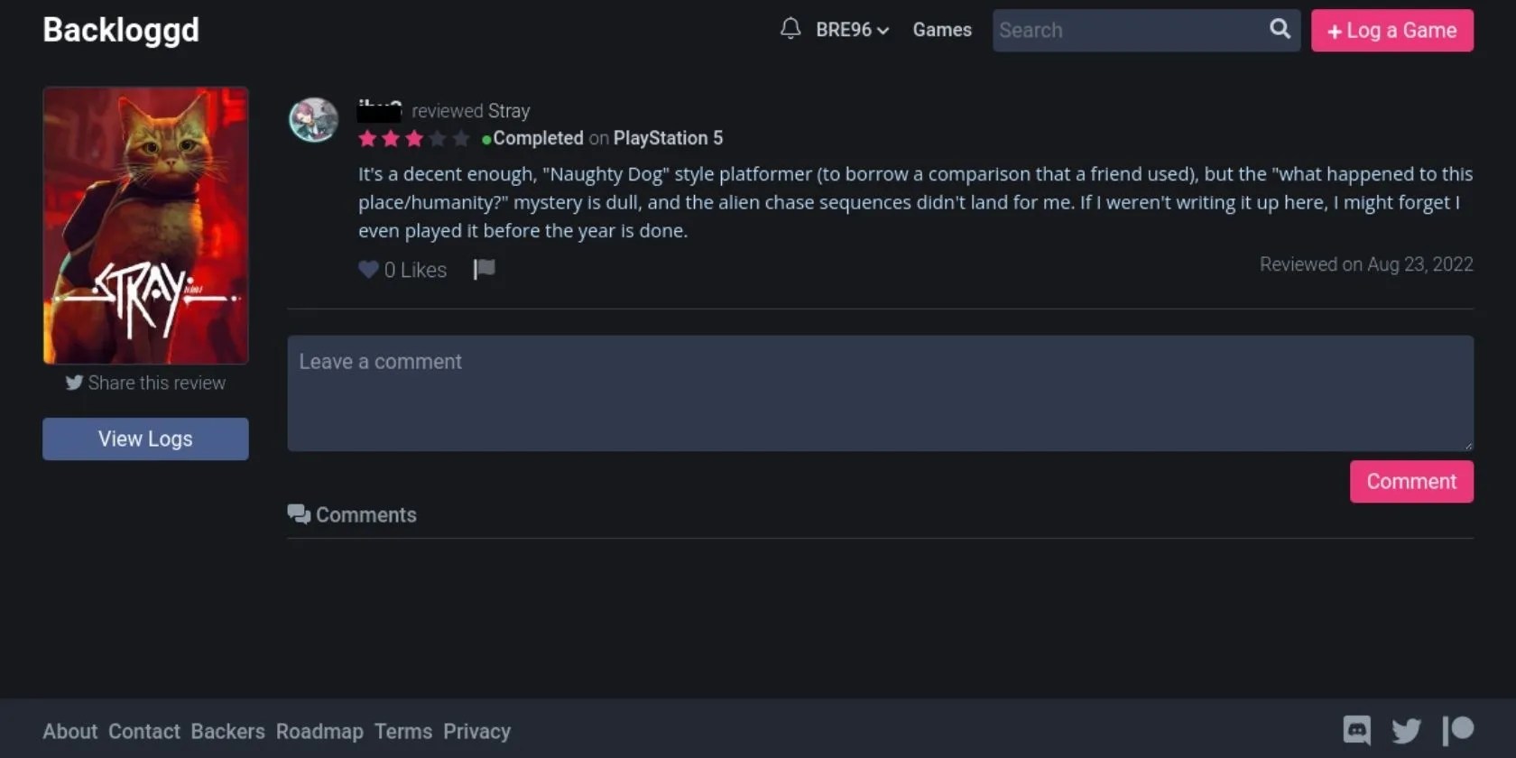 How to Interact With Other Users on Backloggd