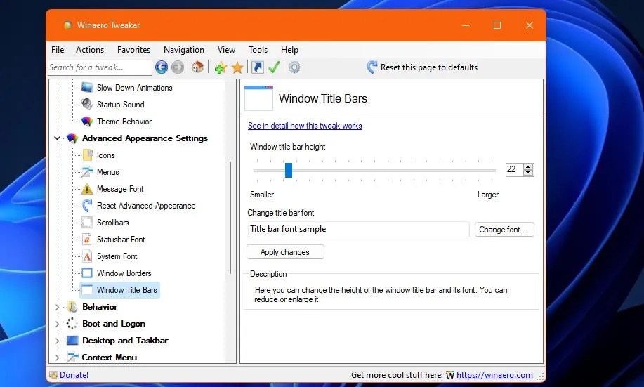 How to Set Colors for Active and Inactive Title Bars in Windows 11