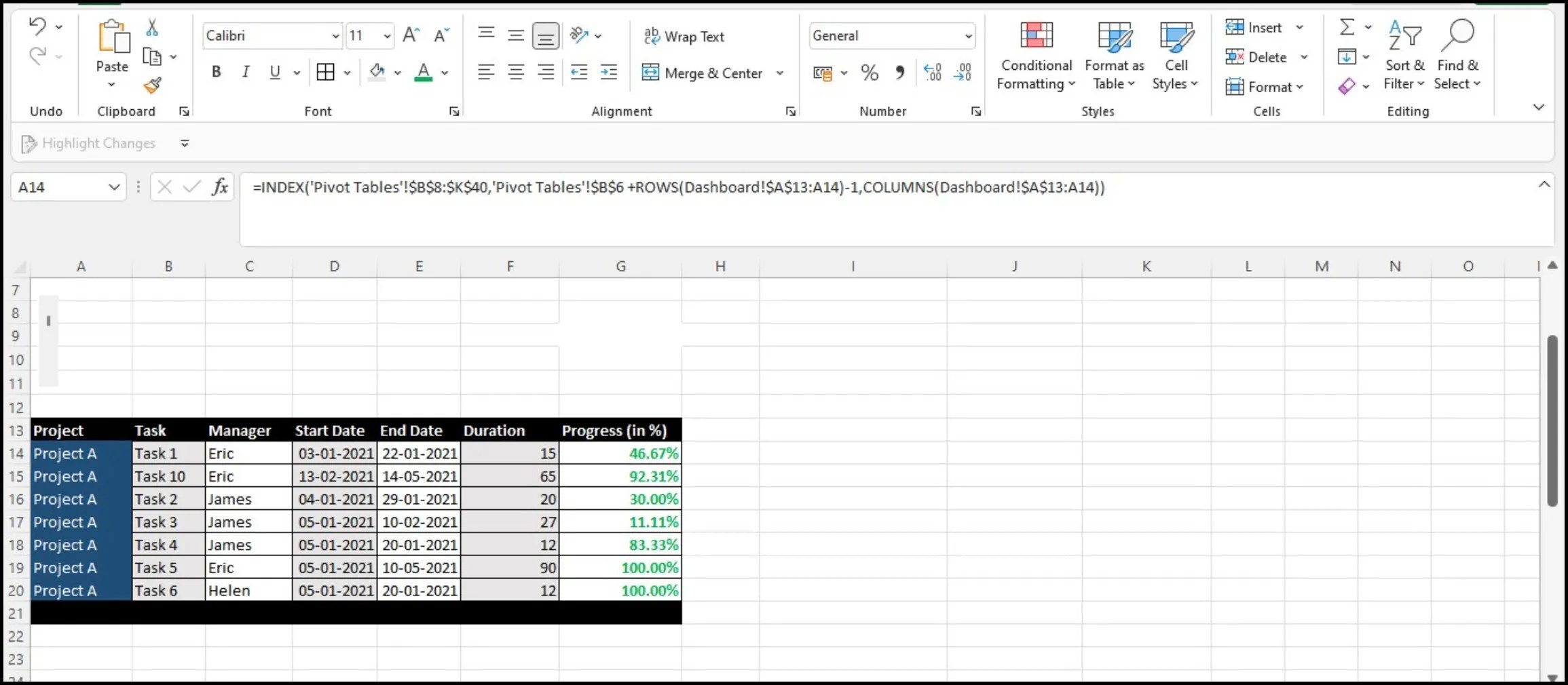 How to Create an Interactive Excel Dashboard