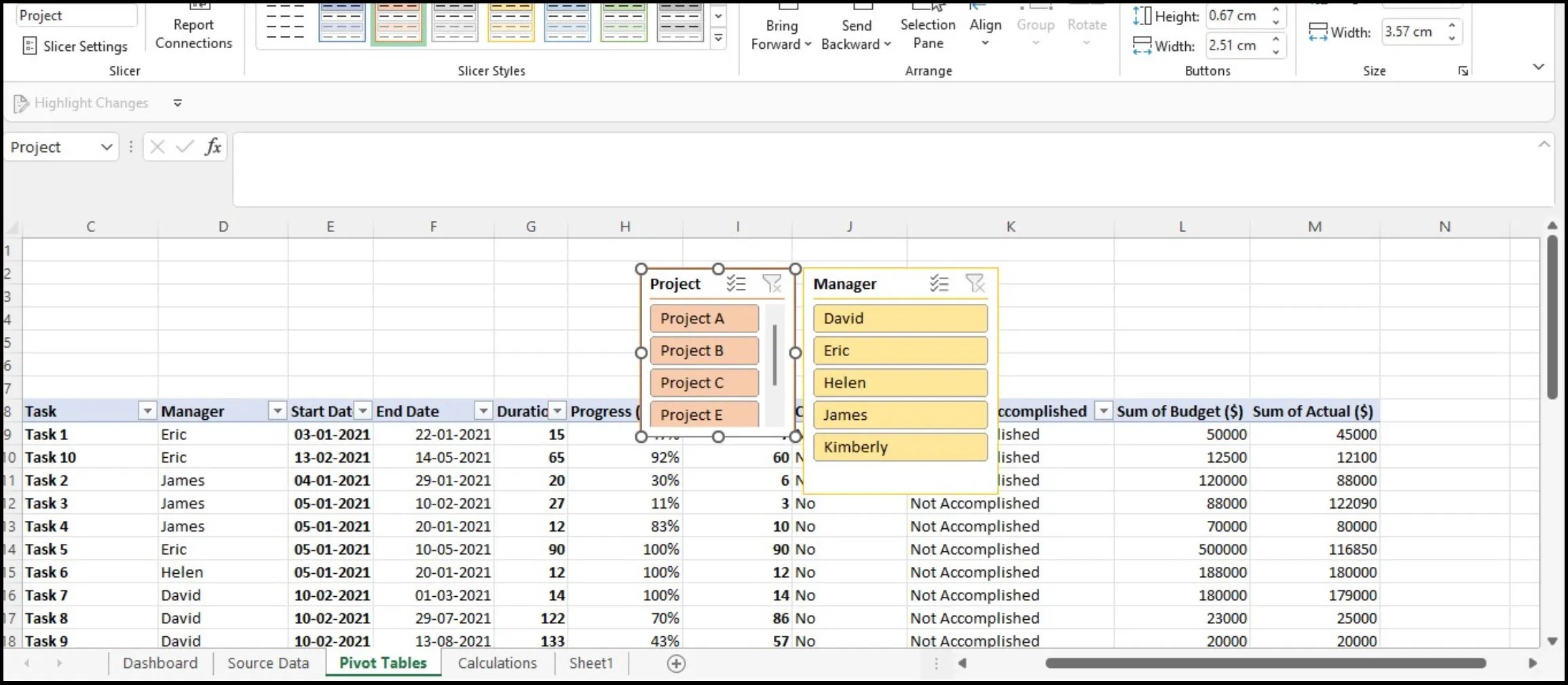 How to Create an Interactive Excel Dashboard