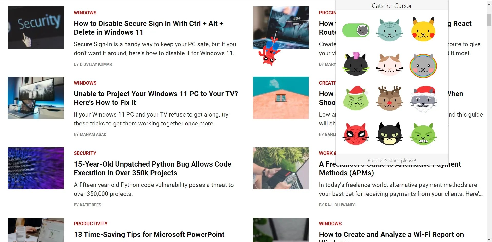 How to Change Your Cursor in Google Chrome