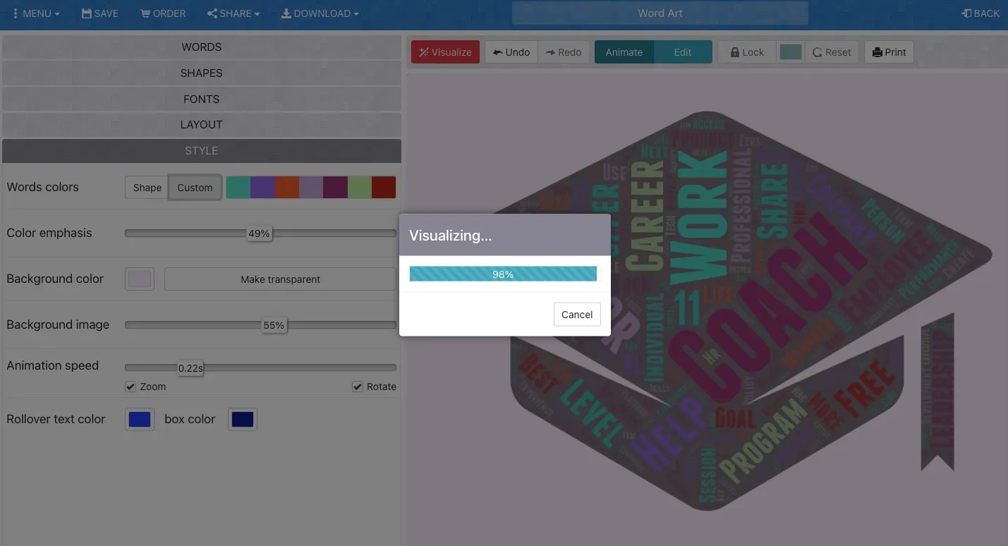 How to Make Word Clouds Using the Word Art Online Tool