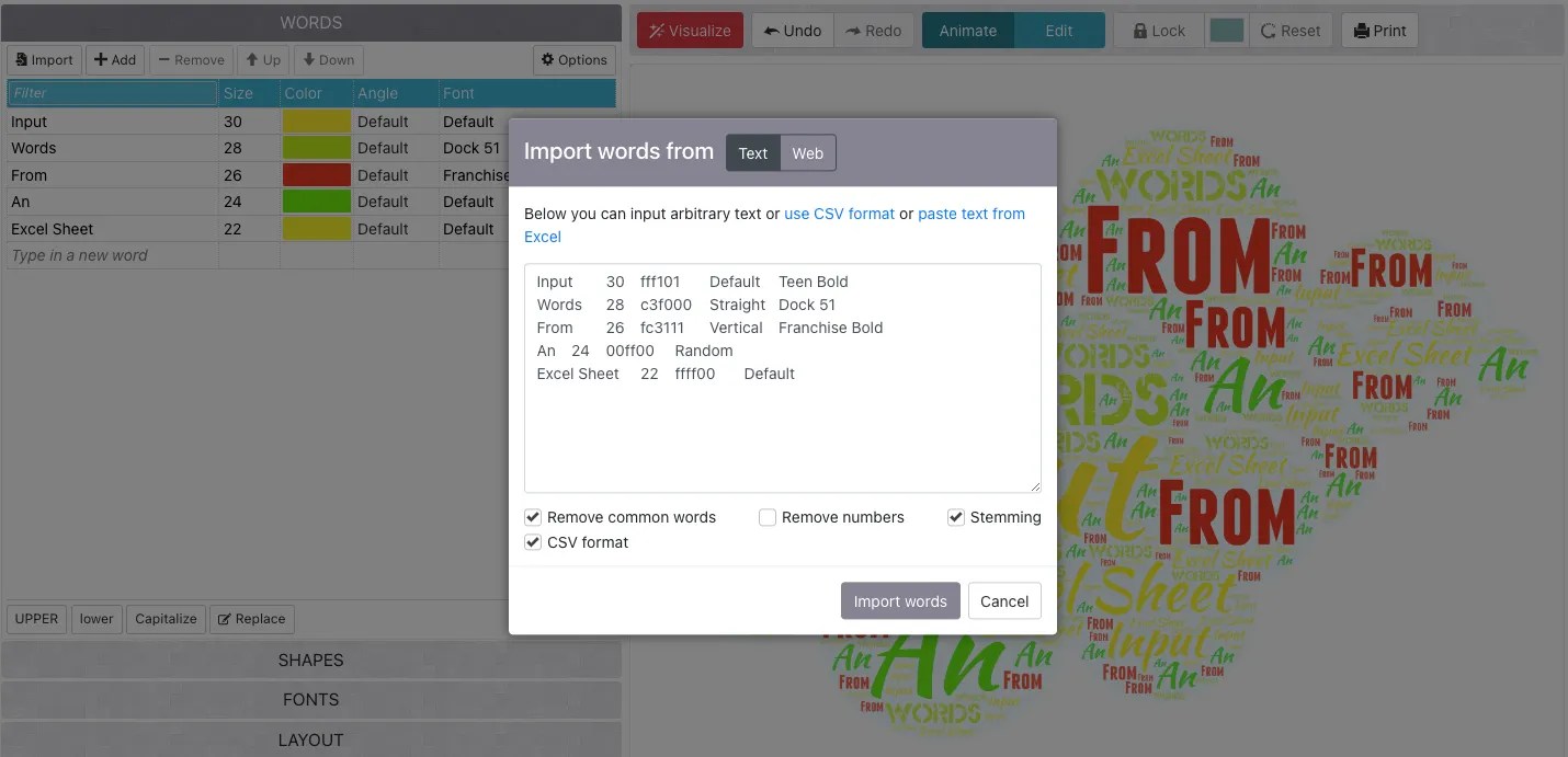 How to Make Word Clouds Using the Word Art Online Tool