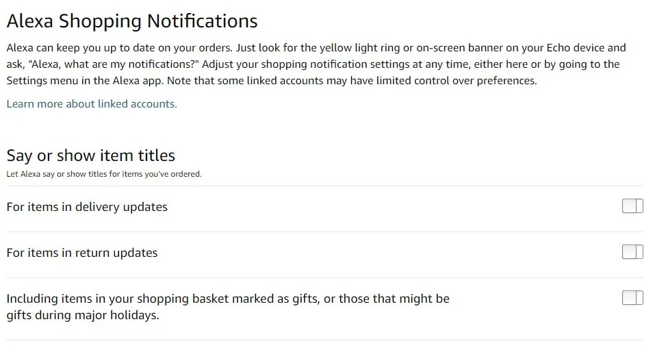 How to Turn Off Amazon Order Notifications From Alexa