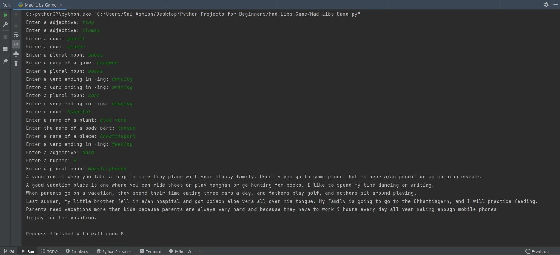 How to Build a Mad Libs Game Using Python