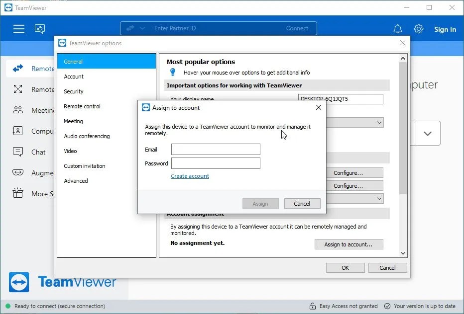 How to Set Up TeamViewer for Unattended Remote Control on Windows