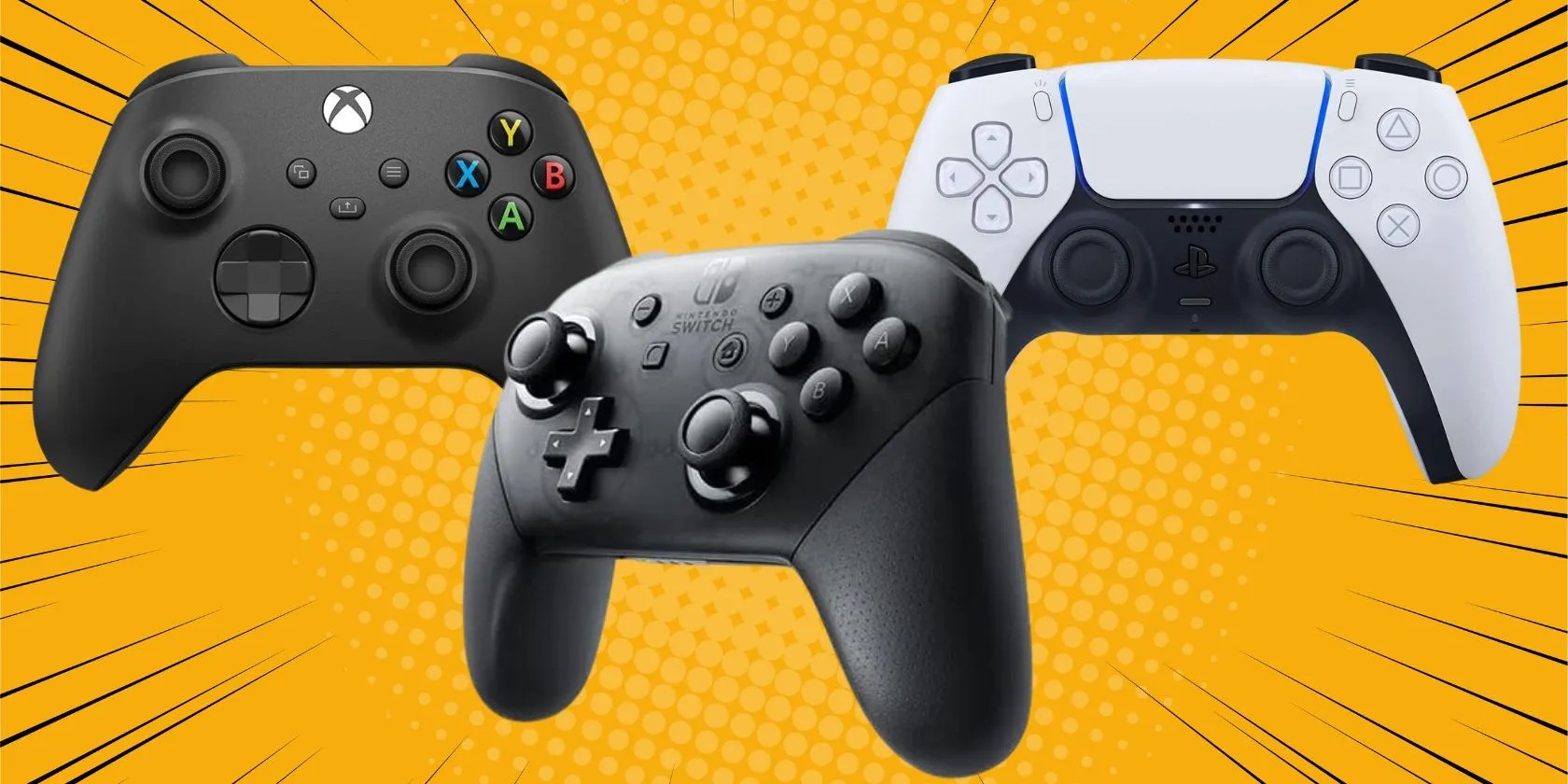 Pro Controller vs. DualSense vs. Xbox Core Wireless Controller Which