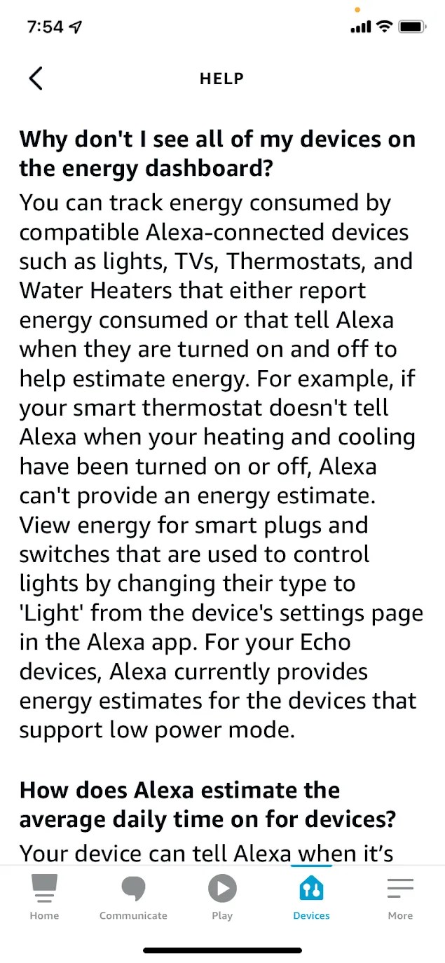 How to Use the Energy Dashboard in the Amazon Alexa App