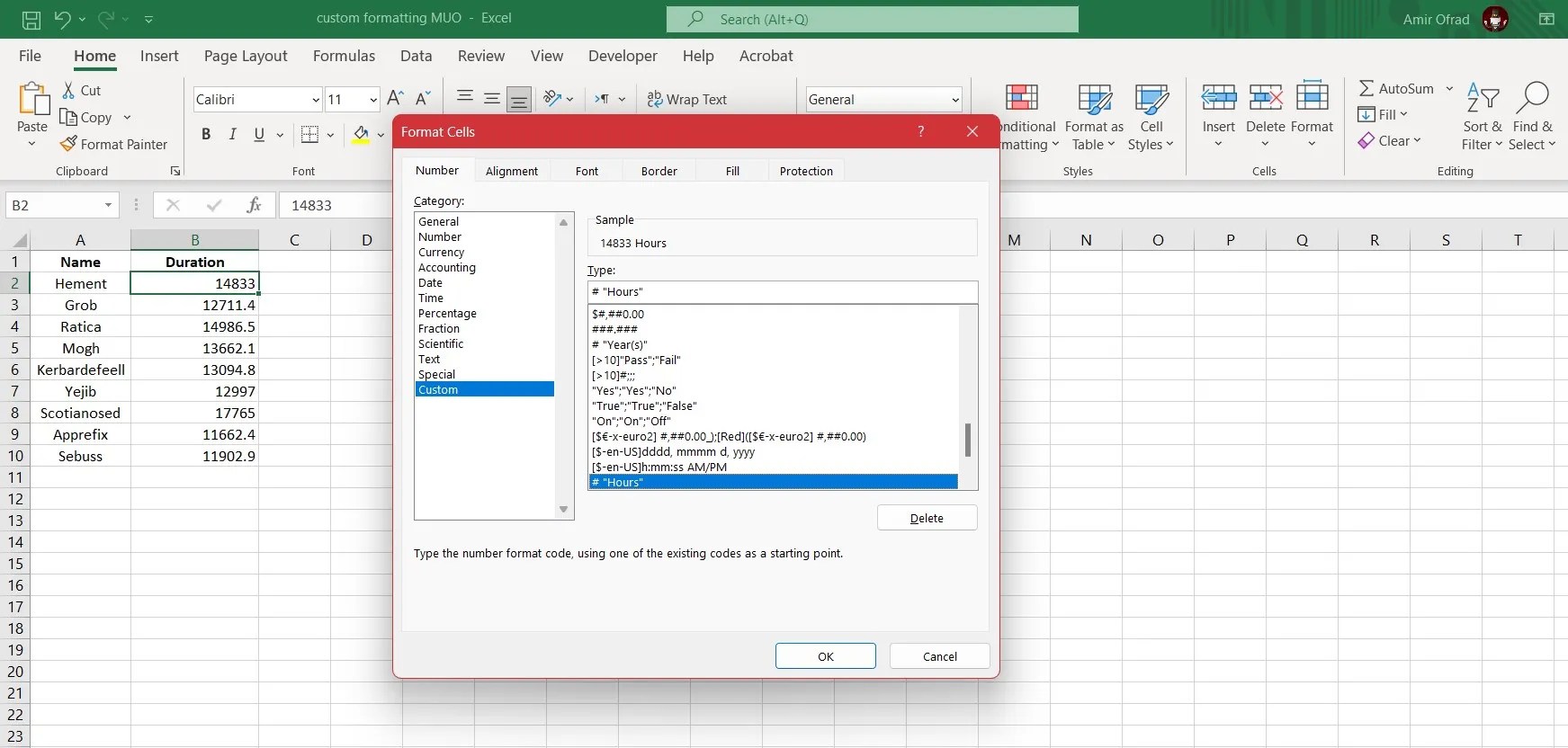 How to Use Custom Formatting in Excel