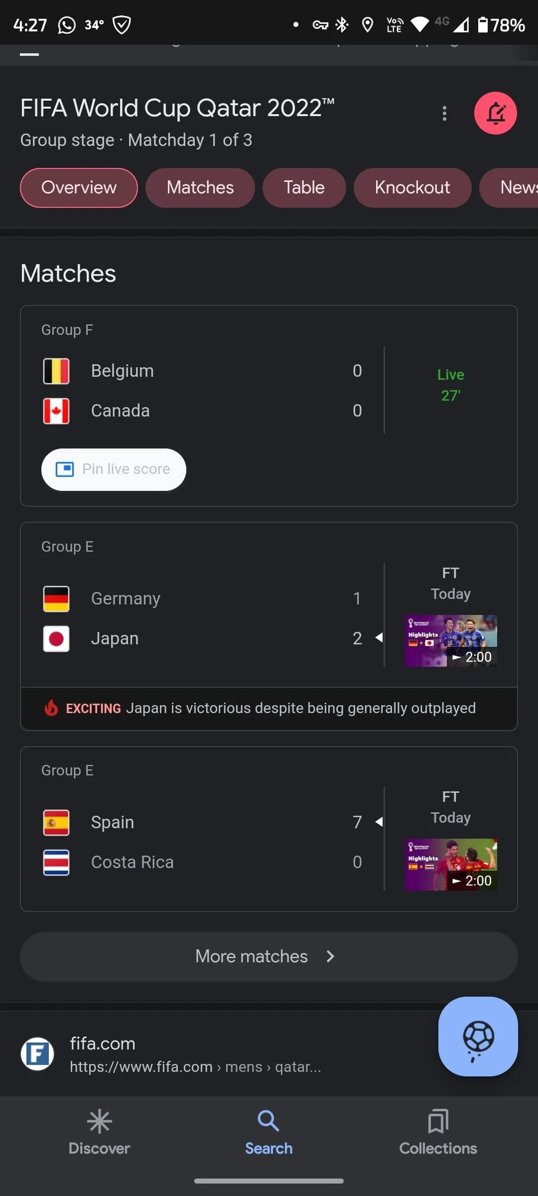 How to Follow the 2022 World Cup With Google on Android
