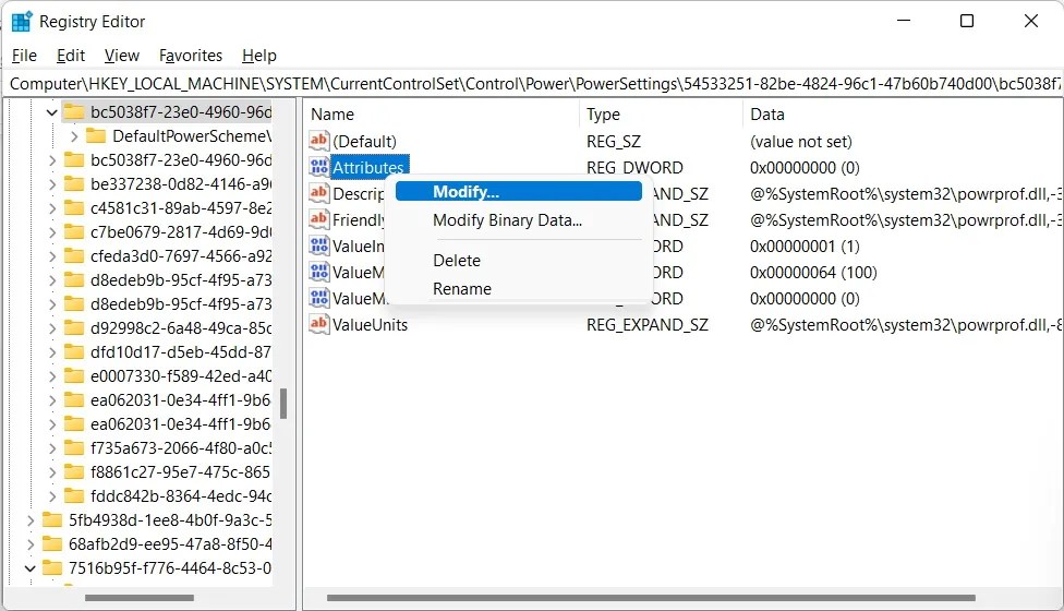 How to Show the Minimum or Maximum Processor State in the Power Options