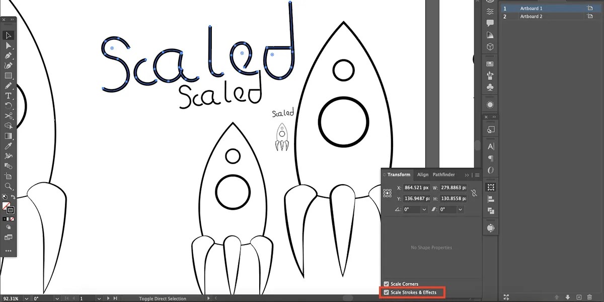 How to Scale Your Strokes Proportionally in Adobe Illustrator