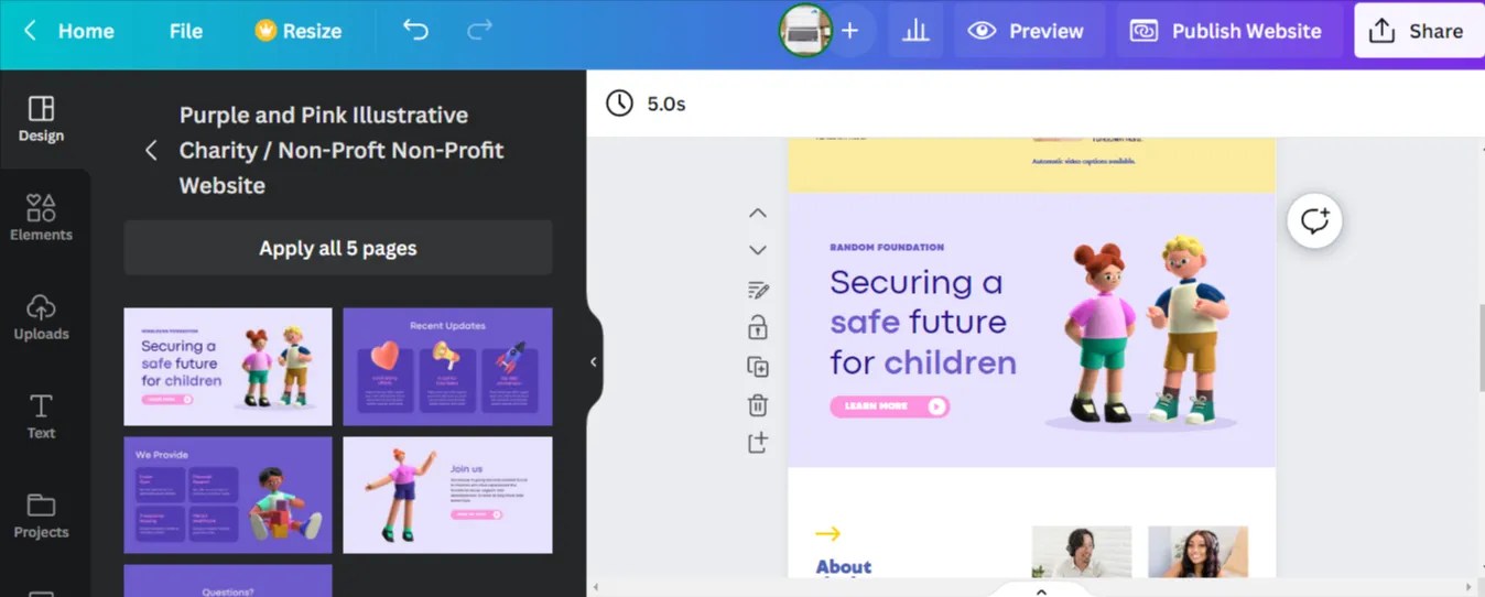 How to Create a Personal site With Canva A StepbyStep Guide