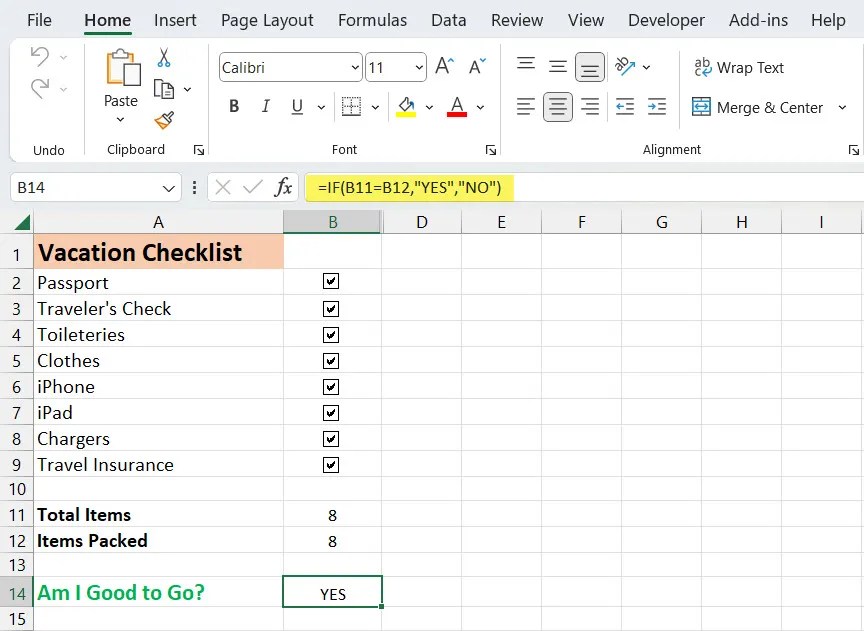How to Create a Checklist in Microsoft Excel