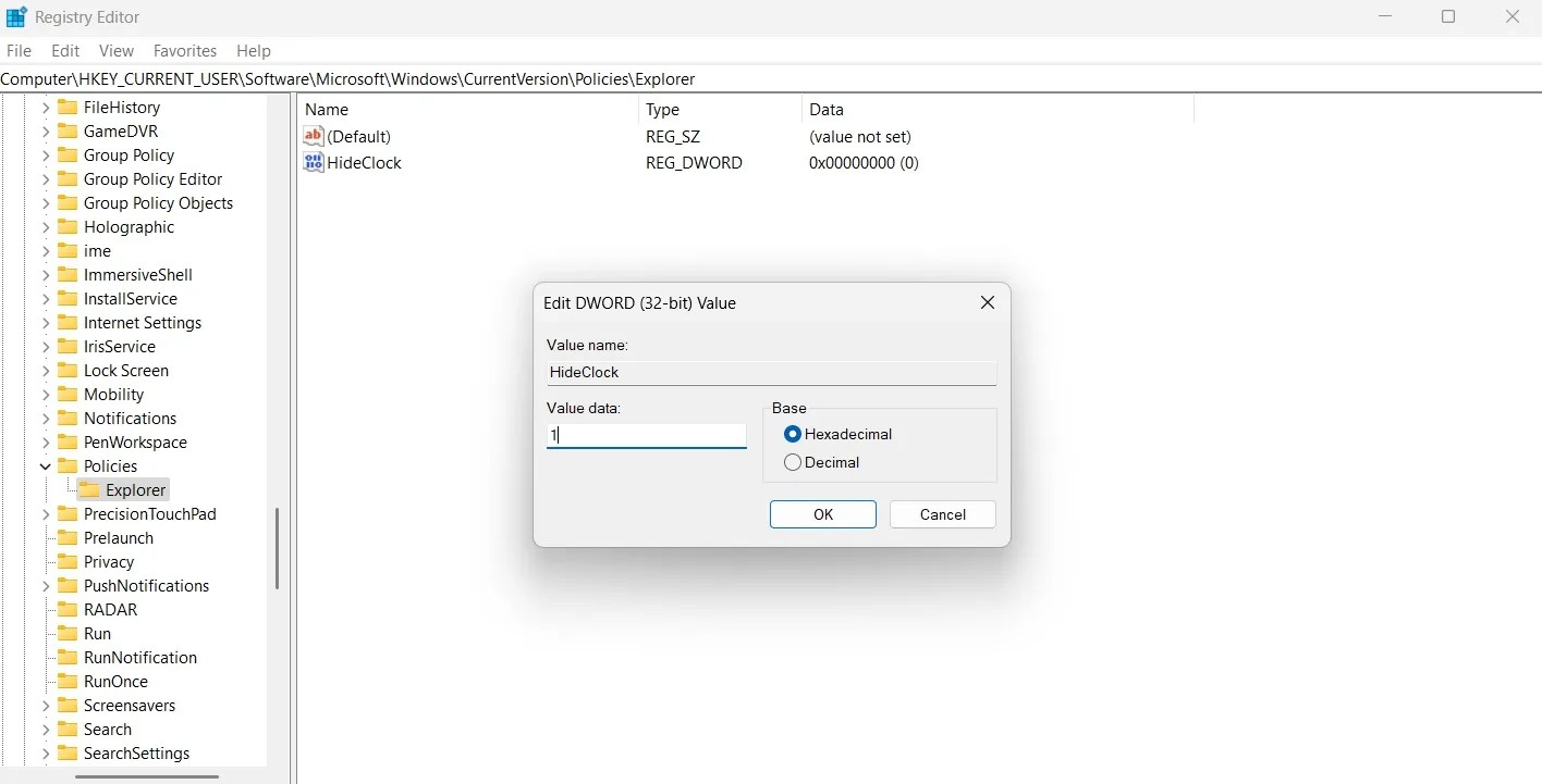 How to Hide or Show the Clock and Date From the Taskbar in Windows 10