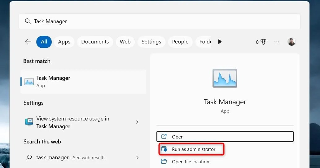 How to Run Task Manager as an Administrator in Windows 11