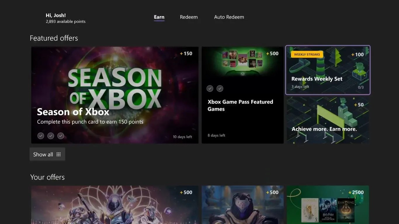How to Earn Microsoft Reward Points While Playing Your Xbox Series XS