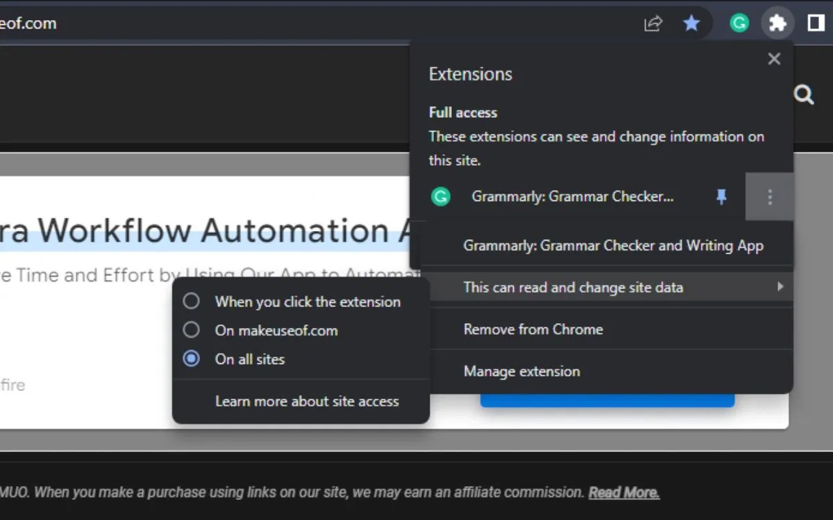 How to Change Permissions for a Chrome Extension