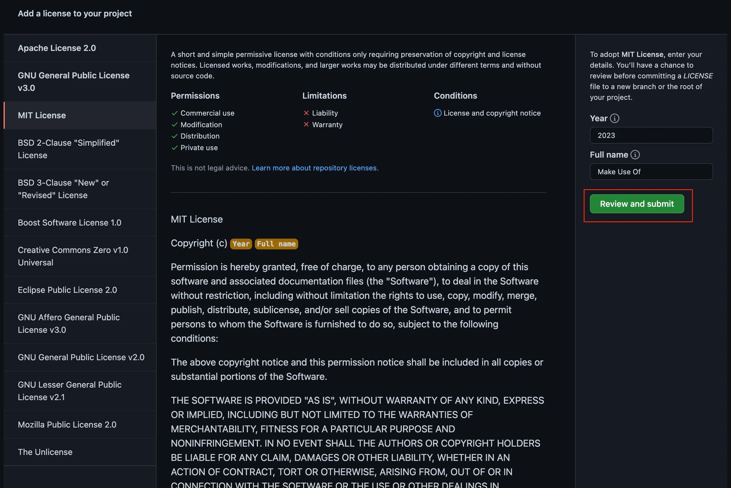 How to Add an OpenSource Licence to Your Projects on GitHub