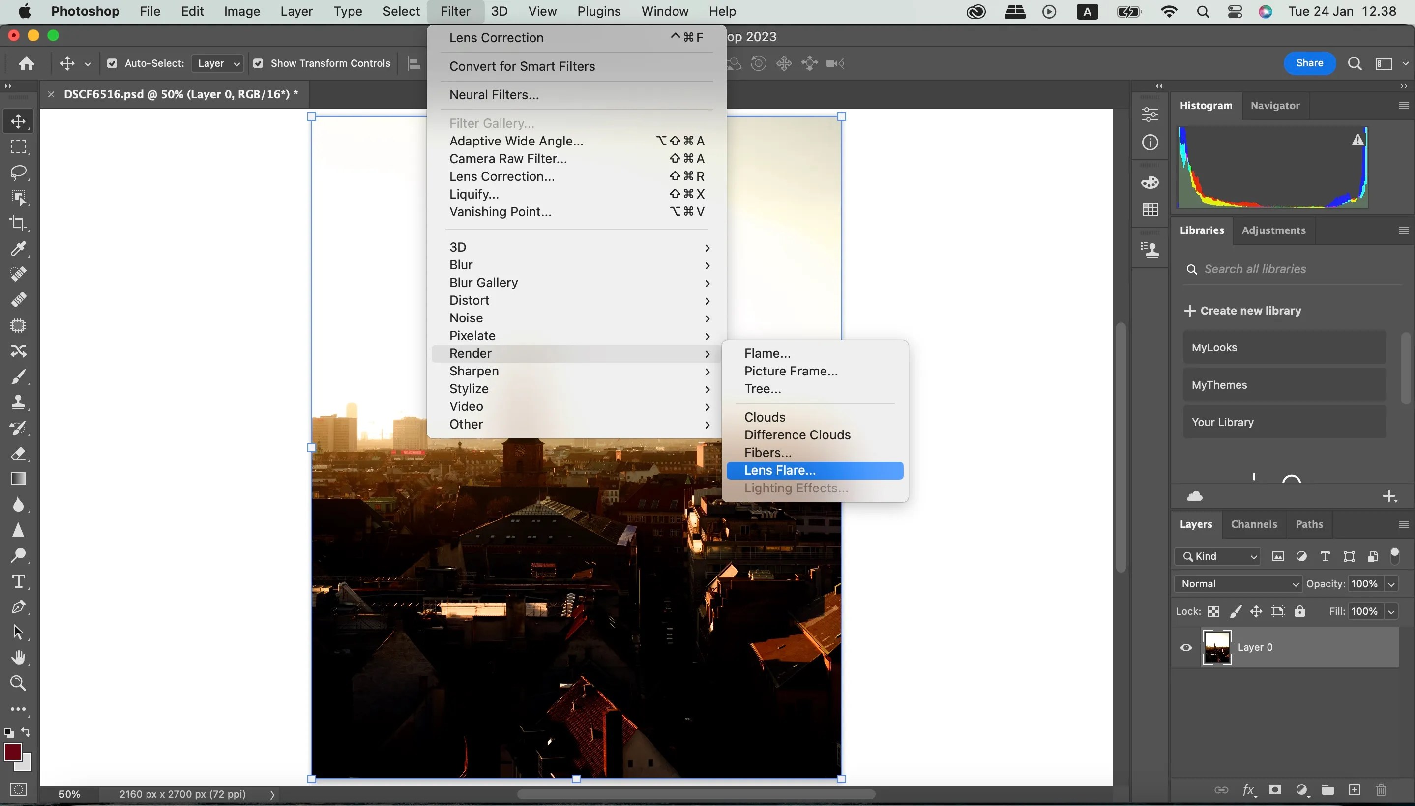 How to Add Lens Flare to a Photo Using