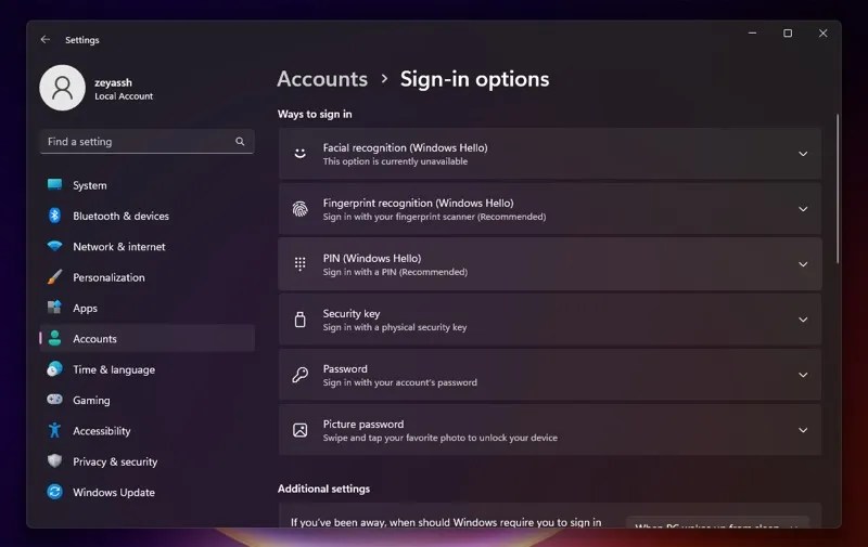 How to Configure a Windows Hello Fingerprint Login on Windows 11