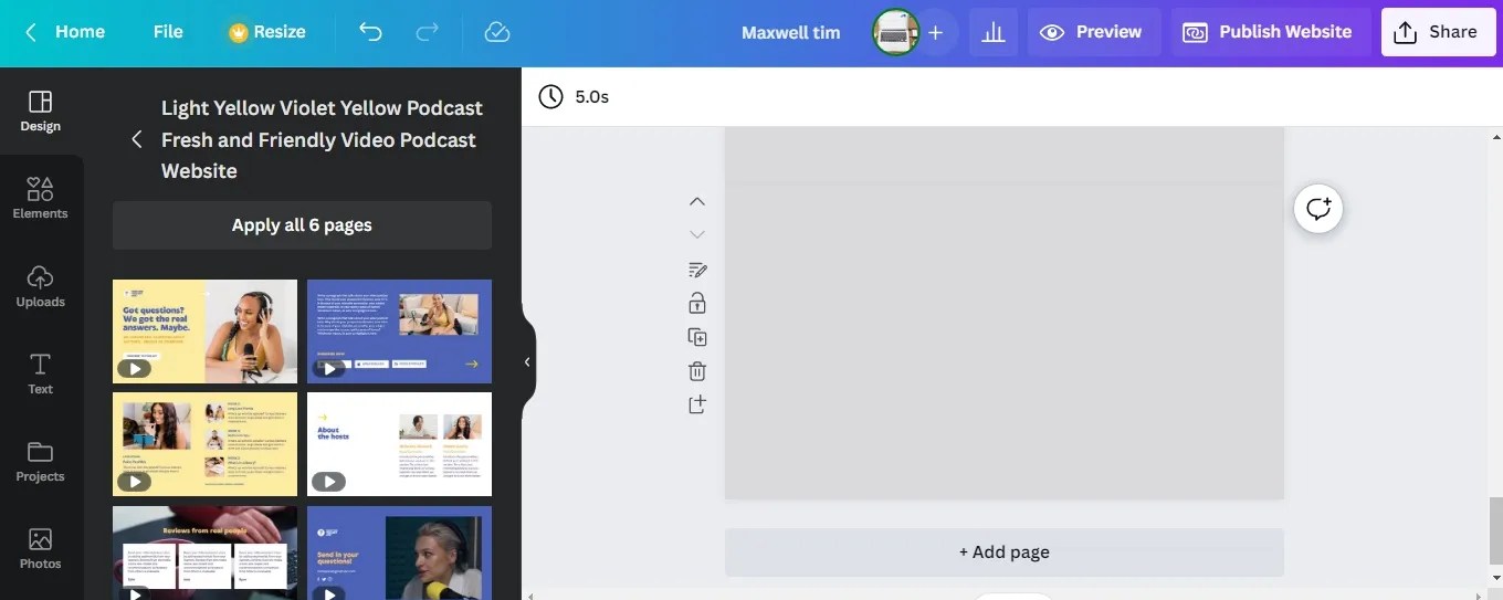 How to Create a Personal site With Canva A StepbyStep Guide