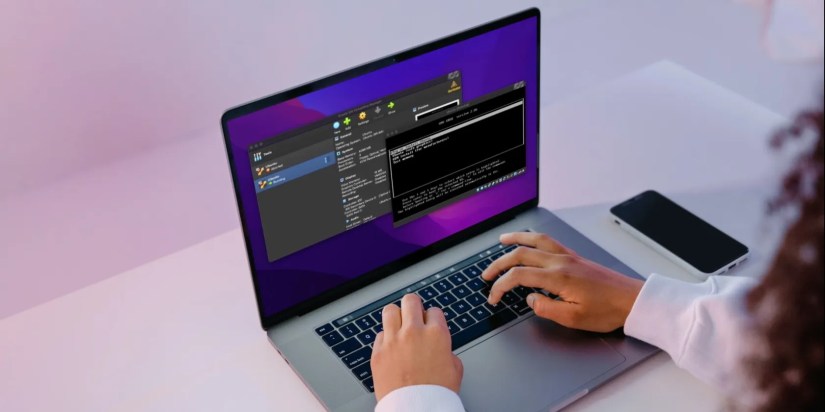 VirtualBox running on a MacBook Pro